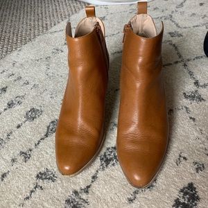 Sole Society brown leather booties